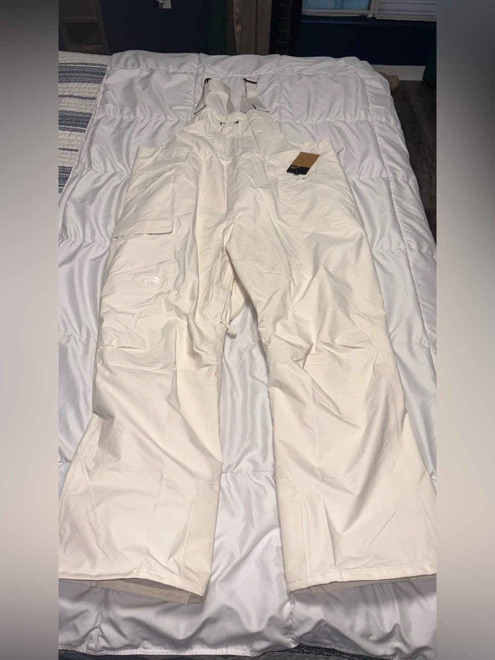new! THE NORTH FACE Women's Freedom Insulated Bib 3X White Dune ski snow - Picture 6 of 7